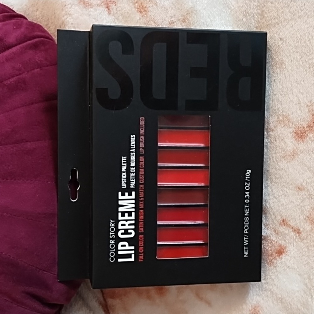 Color Story Lip Creme Palette ♥️ REDS 🍒